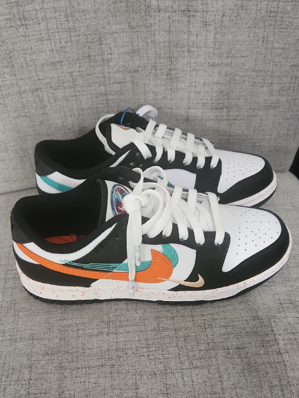Nike Dunk Multiple Swooshes White Washed Teal
